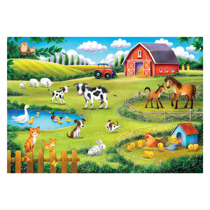 Clementoni Jigsaw Puzzle Super Color the Animal Farm, 30st.