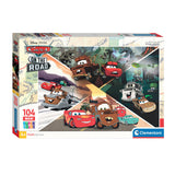 Clementoni legpuzzel super color maxi cars, 104st.