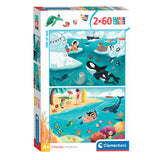 Clementoni puzzle puzzle Super Color Life at Sea, 2x60st.