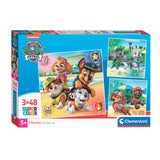 Clementoni puzzle puzzle Super Color Square Paw Patrol, 3x48st.