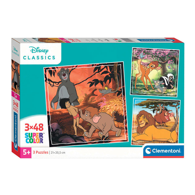 Disney Leg Puzzel Super Color Square Classics II, 3x48st.