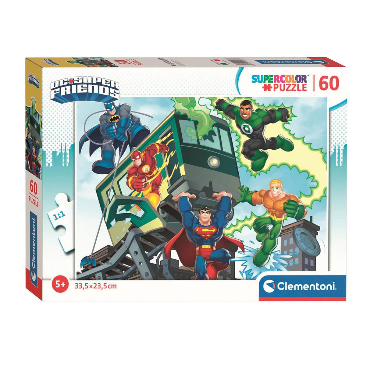 Clementoni legpuzzel super color dc comics, 60st.