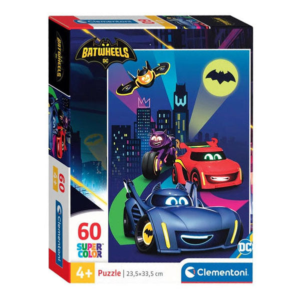 Clementoni Jigsaw Puzzle Super Color Batwheels, 60: e.