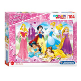 Cleronsi Jigsaw Puzzle Super Color Princess, 104st.