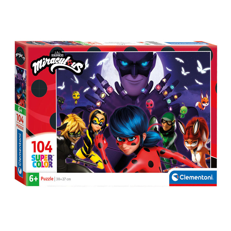 Clementoni jigsaw puzzle Super Color Valutare in Miraculous, 104st.