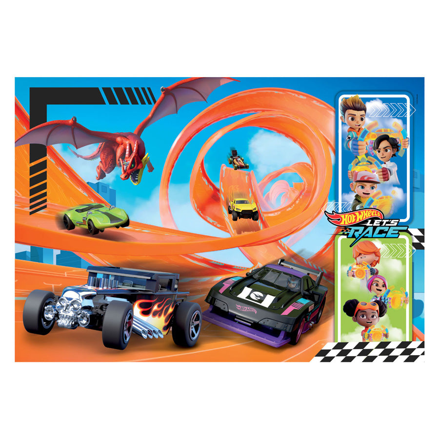 Clementoni Legpuzzel Super Color Hot Wheels, 104st.