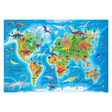 Clementoni Jigsaw Puzzle Super Color Dinosaurus Map, 180st.