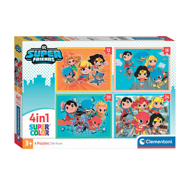 Clementoni Jigsaw Puzzle 4in1 DC Super Friends