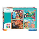 Clementoni legpuzzel 4in1 disney animals