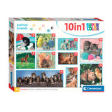 Clementoni legpuzzel super color 10in1 animal friends