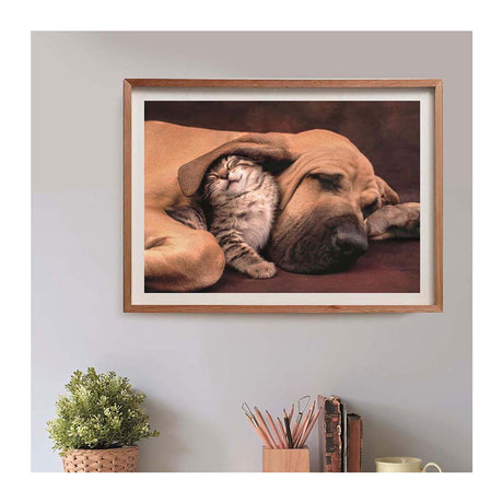 Clementoni legpuzzel hond en kat, 500st.
