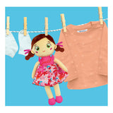 Clementoni baby zachte pluche pop roze lilly