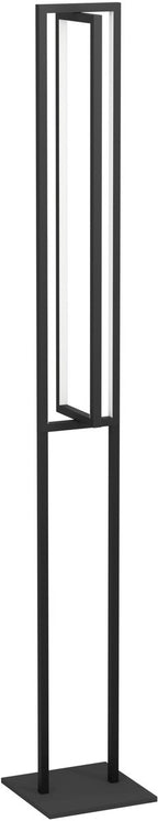 Eglo siberia vloerlamp - led - 133 cm - zwart wit - instelbaar wit licht - dimbaar