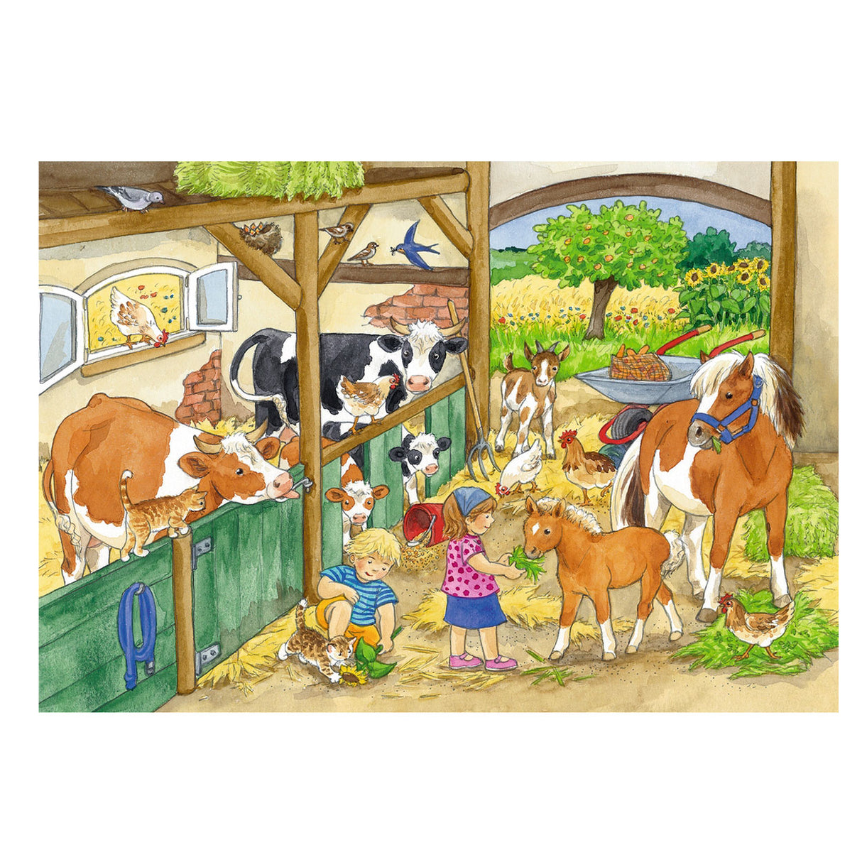 Ravensburger veselý život na farmě 2 x 24 kusů