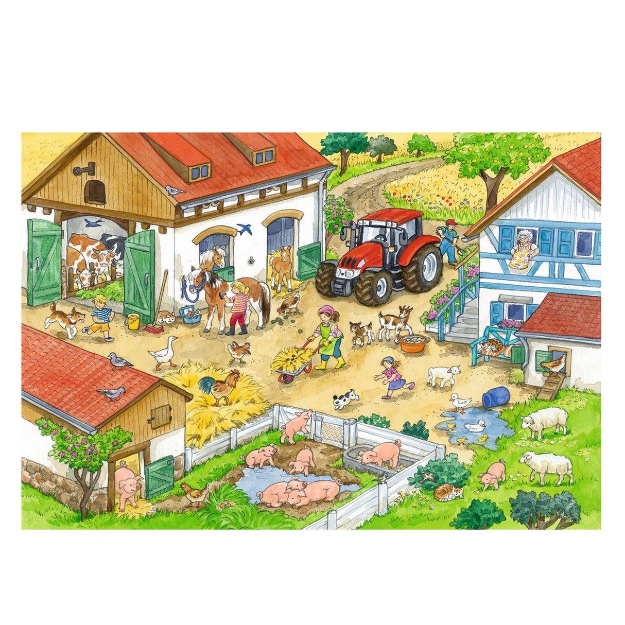 Ravensburger veselý život na farmě 2 x 24 kusů