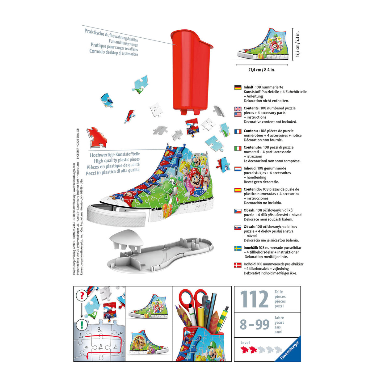 Ravensburger - 3d Puzzle - superge Super Mario