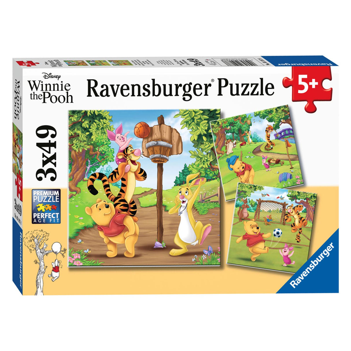 RAVENSBURGER - Winnie de Pooh Sportdag 3x49st.