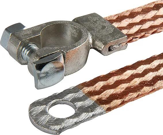 Herth+buss massaband batt.ground straps 400mm m.terminal block