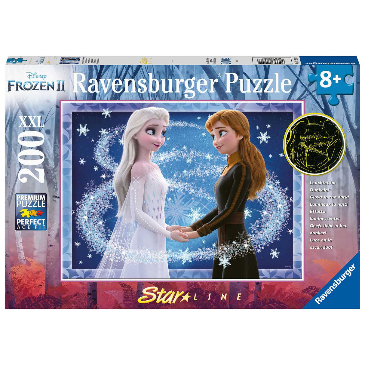 Ravensburger Frozen Starline Sisters para siempre 200 piezas xxl