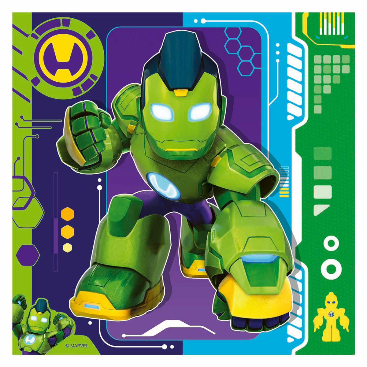 Ravensburger puzzel iron man his awesome friends 3x49 stukjes