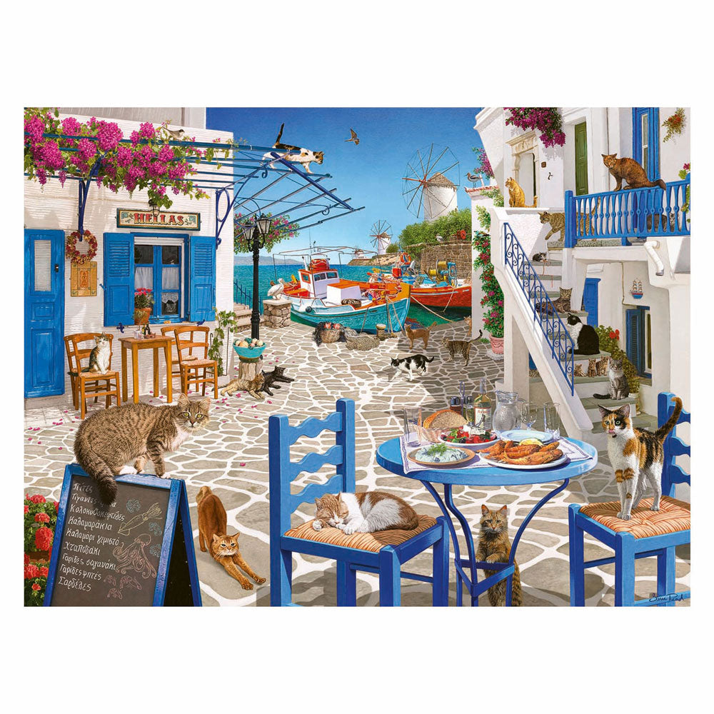 Ravensburger puzzel katten mykonos 1500 stukjes legpuzzel.