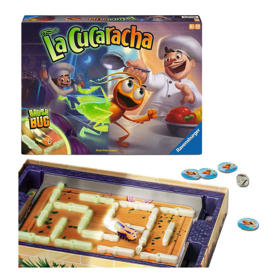 Ravensburger la cucaracha glow in the dark spel - 2-4 spelers