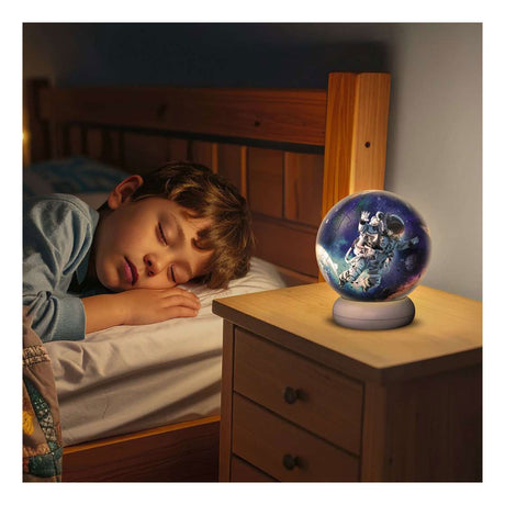 Ravensburger – astronauten – 3d puzzle-ball nachtlicht – 73 stukjes