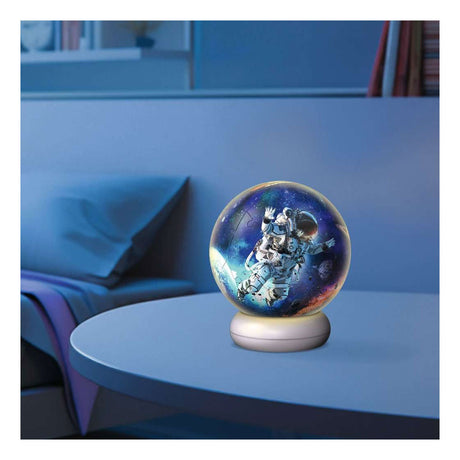 Ravensburger – astronauten – 3d puzzle-ball nachtlicht – 73 stukjes