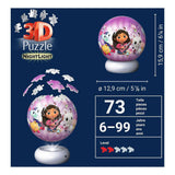 Ravensburger – gabby’s dollhouse – 3d puzzle-ball nachtlicht – 73 stukjes