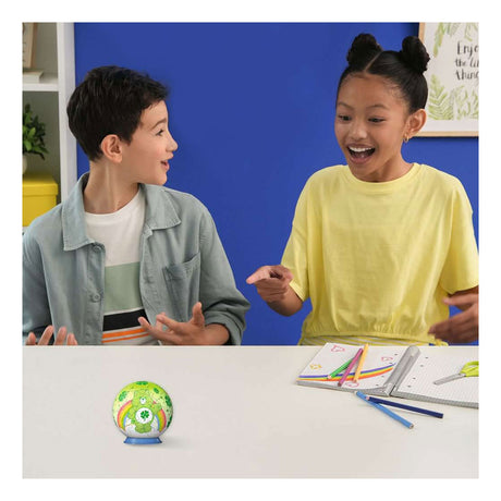 Ravensburger â€“ care bears: good luck bear â€“ 3d puzzle-ball â€“ 55 stukjes