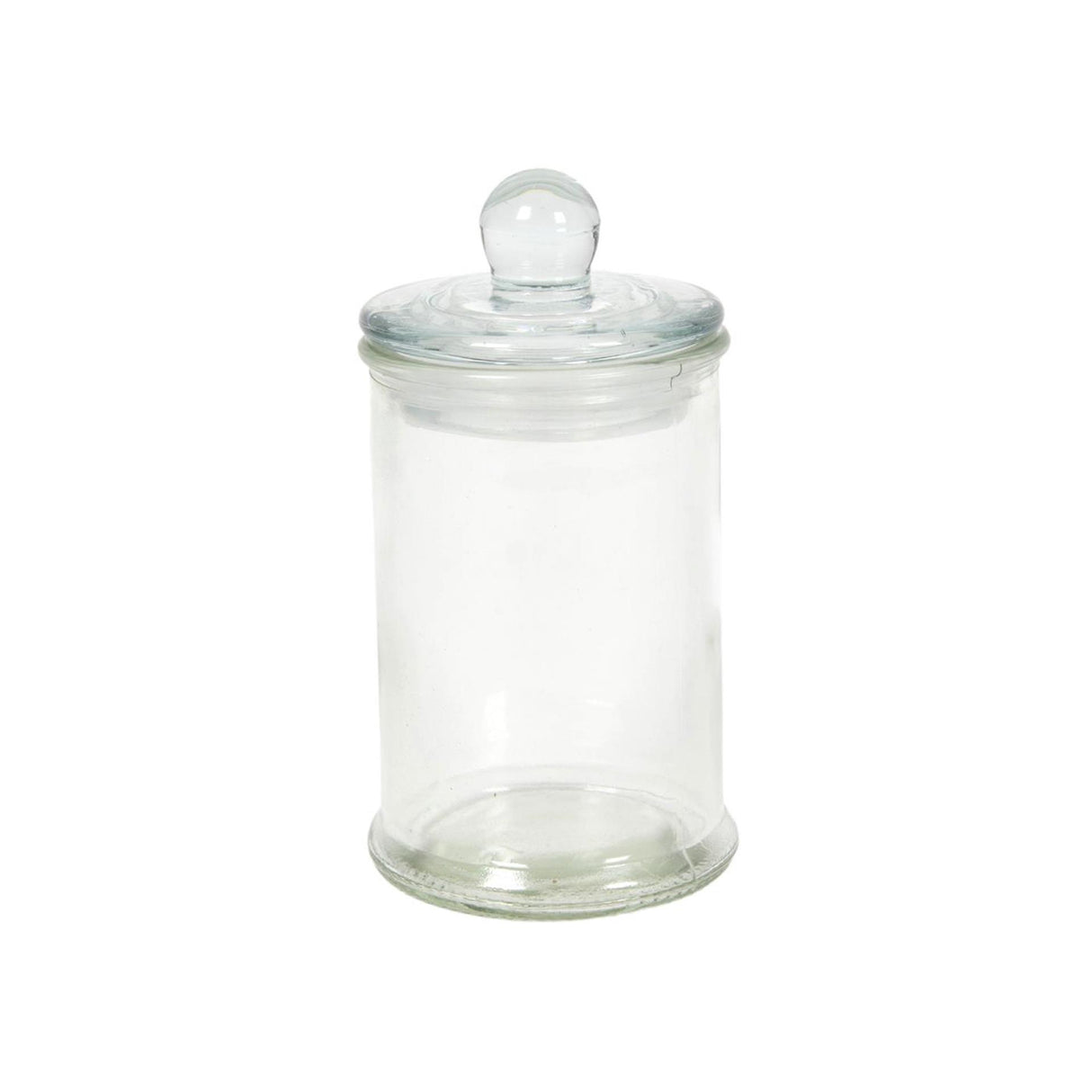 Voorraadpot glas knop ø6x11cm