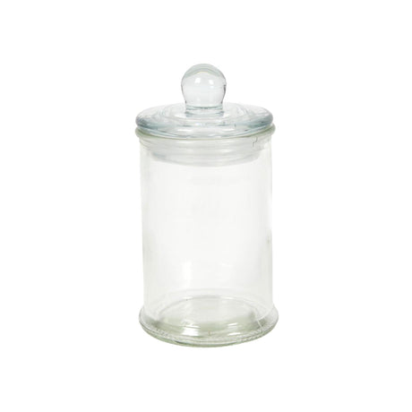 Voorraadpot glas knop ø6x11cm