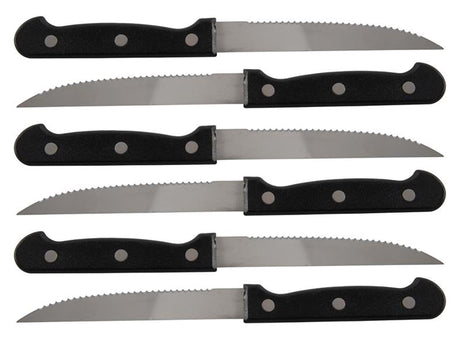 Kitchen tools steakmessenset 6-delig 21,5cm