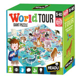 Headu Jigsaw Puzzle World avec des éléments 3D, 108e.