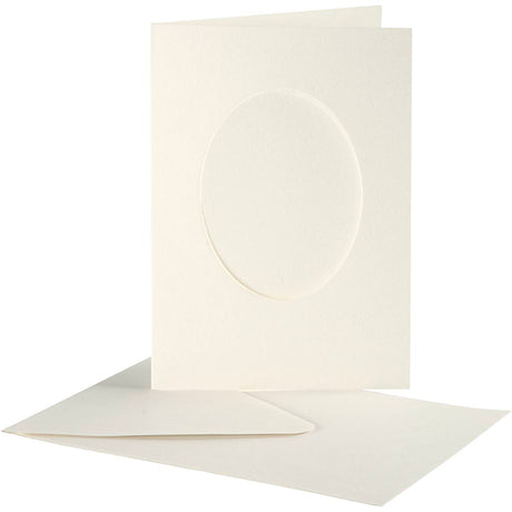 Creativ company https: www.cchobby.nl passepartout-kaarten-ovaal-afmeting-kaart-10-5x15-cm-afmeting-envelop-11-5x16-5-cm-off-white-10-set-1-doos