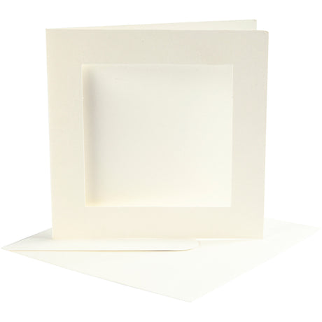 Creativ company https: www.cchobby.nl passepartout-kaarten-afmeting-kaart-12-5x12-5-cm-afmeting-envelop-13-5x13-5-cm-off-white-10-set-1-doos
