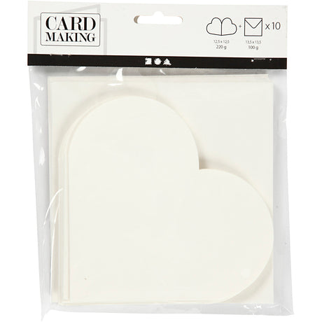 Creativ company http: www.cchobby.nl hartvormige-kaarten-afmeting-kaart-12-5x12-5-cm-afmeting-envelop-13-5x13-5-cm-off-white-10-set-1-doos