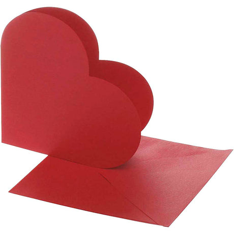 Creativ company http: www.cchobby.nl hartvormige-kaarten-afmeting-kaart-12-5x12-5-cm-afmeting-envelop-13-5x13-5-cm-rood-10-set-1-doos