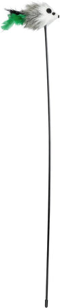 Trixie - speelstaf muis - kunststof pluche - met catnip- 50 cm