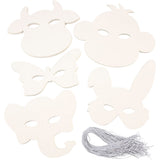 Creativ company http: www.cchobby.nl dierenmaskers-h-13-24-cm-b-20-28-cm-230-gr-wit-100-stuk-1-doos