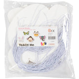 Creativ company http: www.cchobby.nl dierenmaskers-h-13-24-cm-b-20-28-cm-230-gr-wit-100-stuk-1-doos