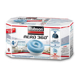 Rubson aero 360 navullingen neutral 4 stuks | vochtvanger luchtontvochtiger navulling | vochtvanger navul tabs | kamer ontvochtiger vochtopnemer tabs.