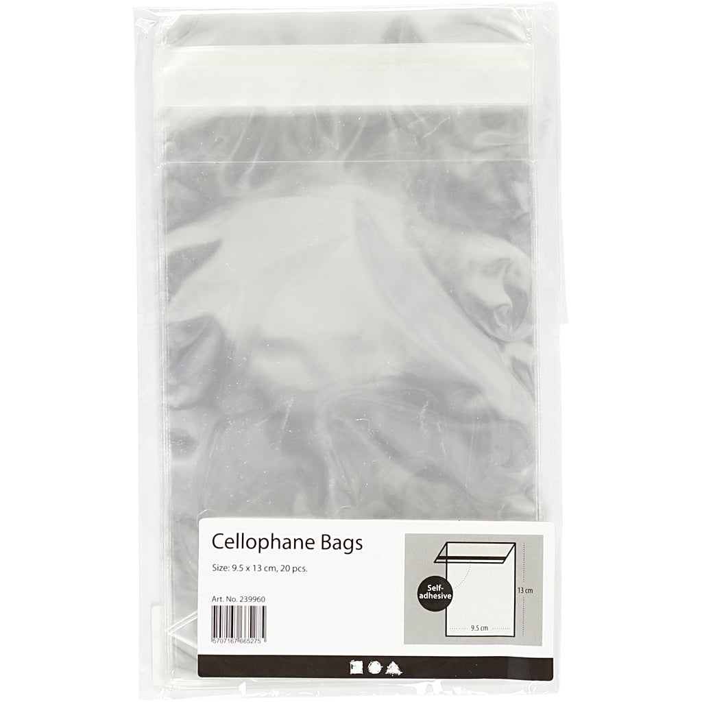 Creativ company http: www.cchobby.nl cellofaan-zakjes-h-12-9-cm-b-9-7-cm-dikte-25-my-20-stuk-1-doos