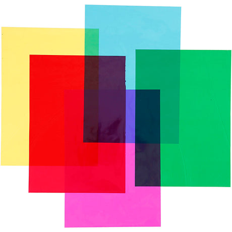 Creativ company cellofaan folie vellen gekleurd, a4, 20st.