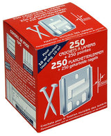 1014284 - 250 planchetteklemmen met nagels 2,5mm | 5 stuks