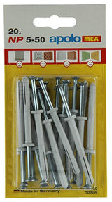 Celo 1015390 - 20 nylon nagelpluggen np 502759 5x50mm | 5 stuks