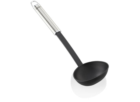 Leifheit sterling soeplepel opscheplepel - nylon - rvs - zwart