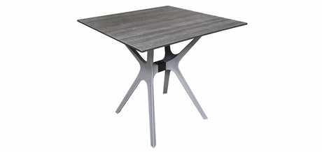 Sens tuintafel jasper 80x80cm kunststof donker grijs