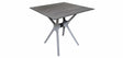 Sens tuintafel jasper 80x80cm kunststof donker grijs