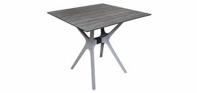 Sens tuintafel jasper 80x80cm kunststof donker grijs